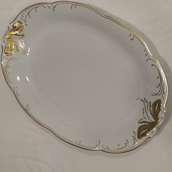 Wawel ambassador white porcelain hand painted gold trim vintage platter - Picture 1 of 5